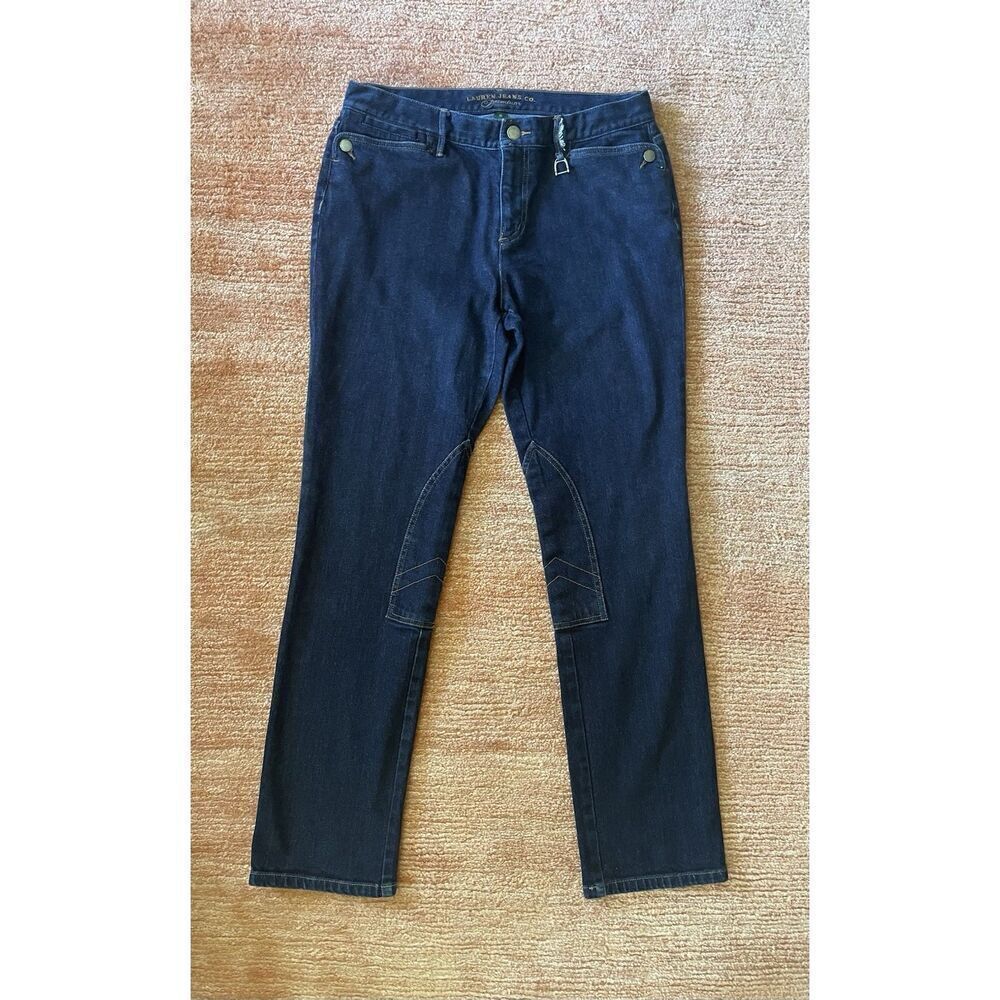 Lauren Jeans Co. Premium Women’s Riding-Style Jeans Dark Blue Size 10